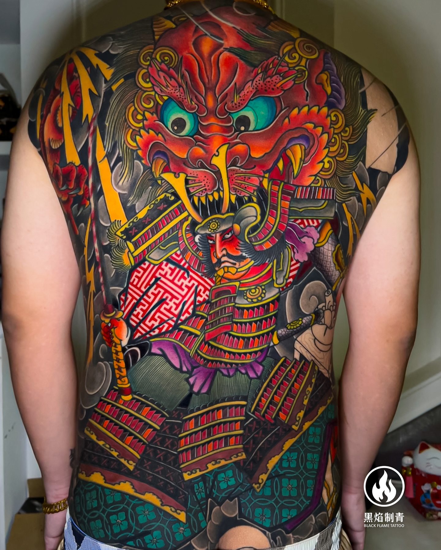 武士滿背！大家覺得怎麼樣呢？ BLACK FLAME... - 黑焰刺青 Black Flame Tattoo | Facebook