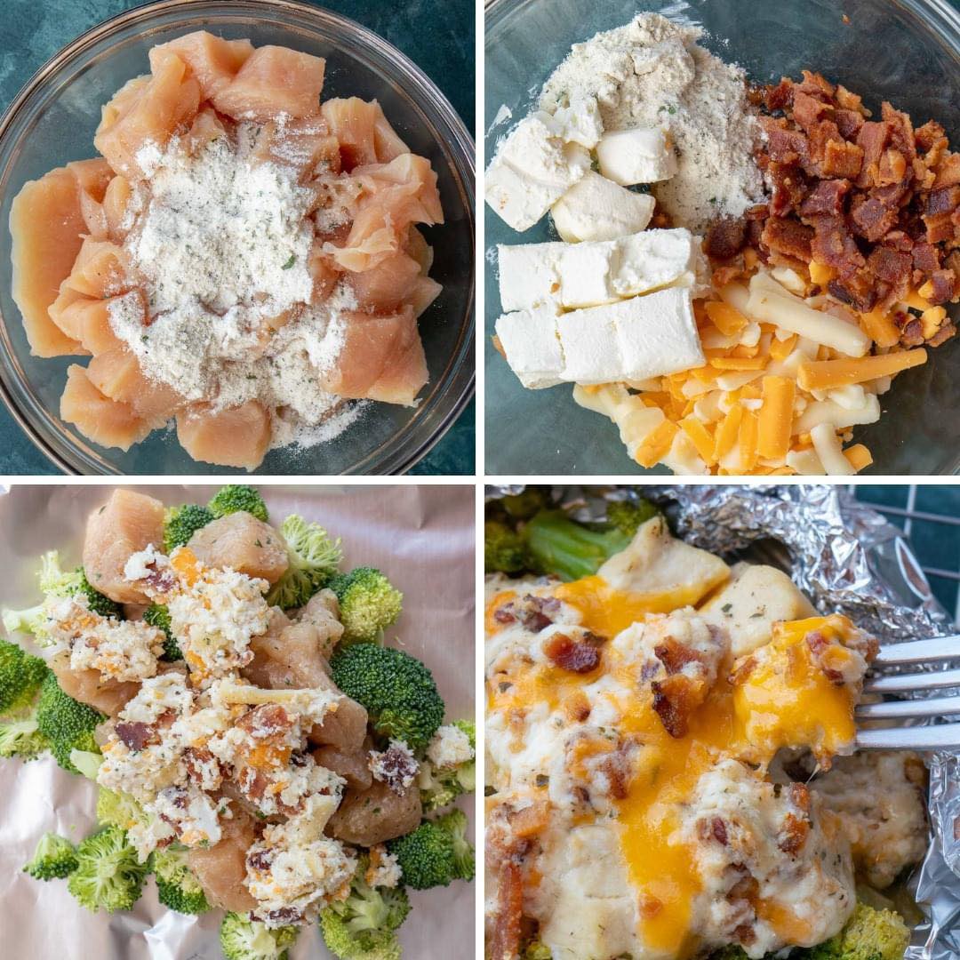 Crack Chicken Foil Pack INGREDIENTS: 1 pound of chicken cut into