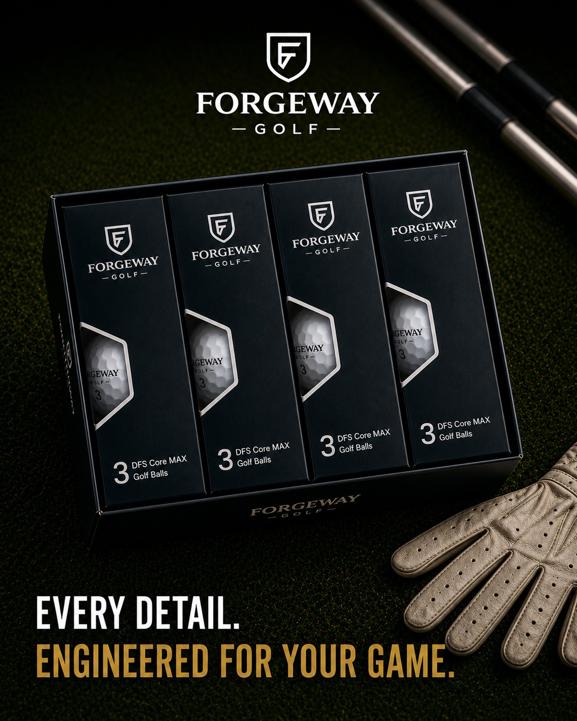 FORGEWAY GOLF DFS Core MAX ゴルフボール 24個