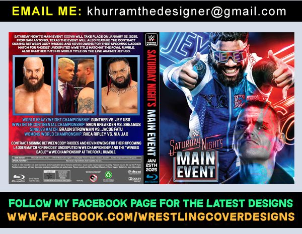 Wrestling - WWE Saturday Nights Main Event 2025 Blu Ray and DVD Cover ...