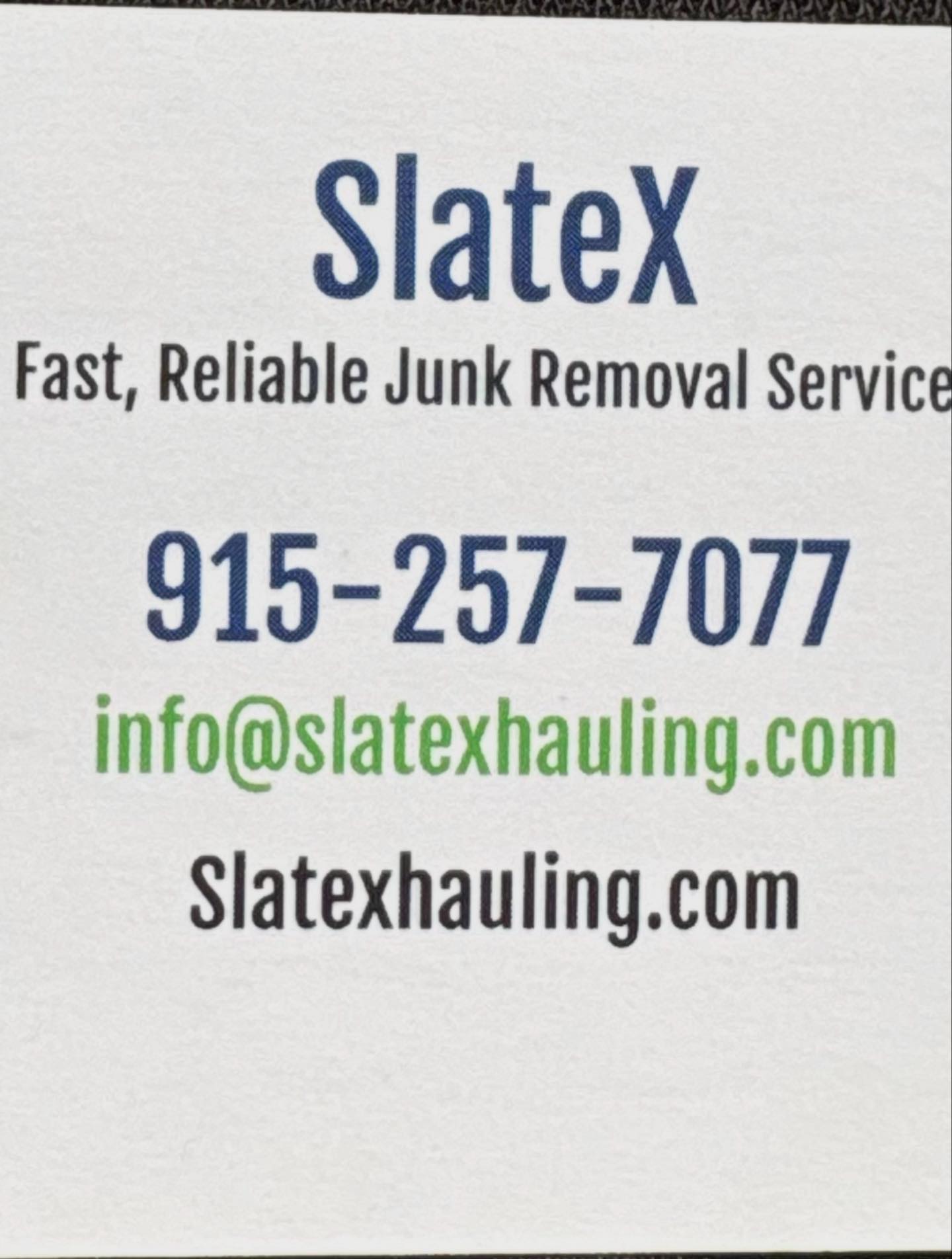 SlateX Hauling LLC | Houston TX