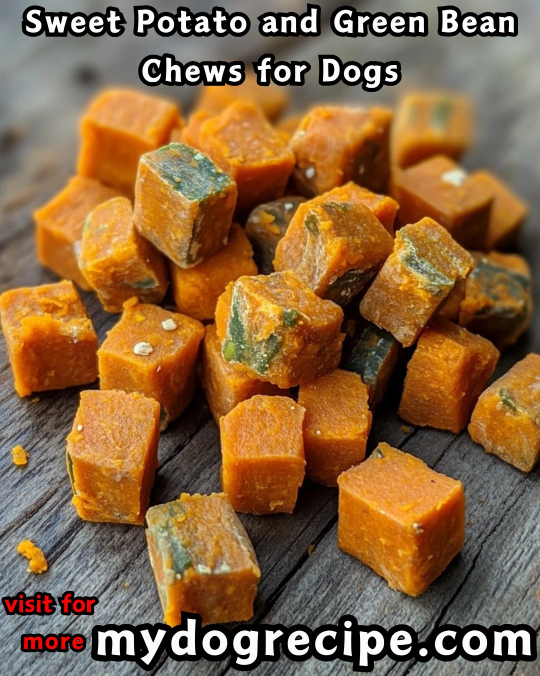 View of mydogrecipe.com - Sweet Potato and Green Bean Chews for Dogs https ...