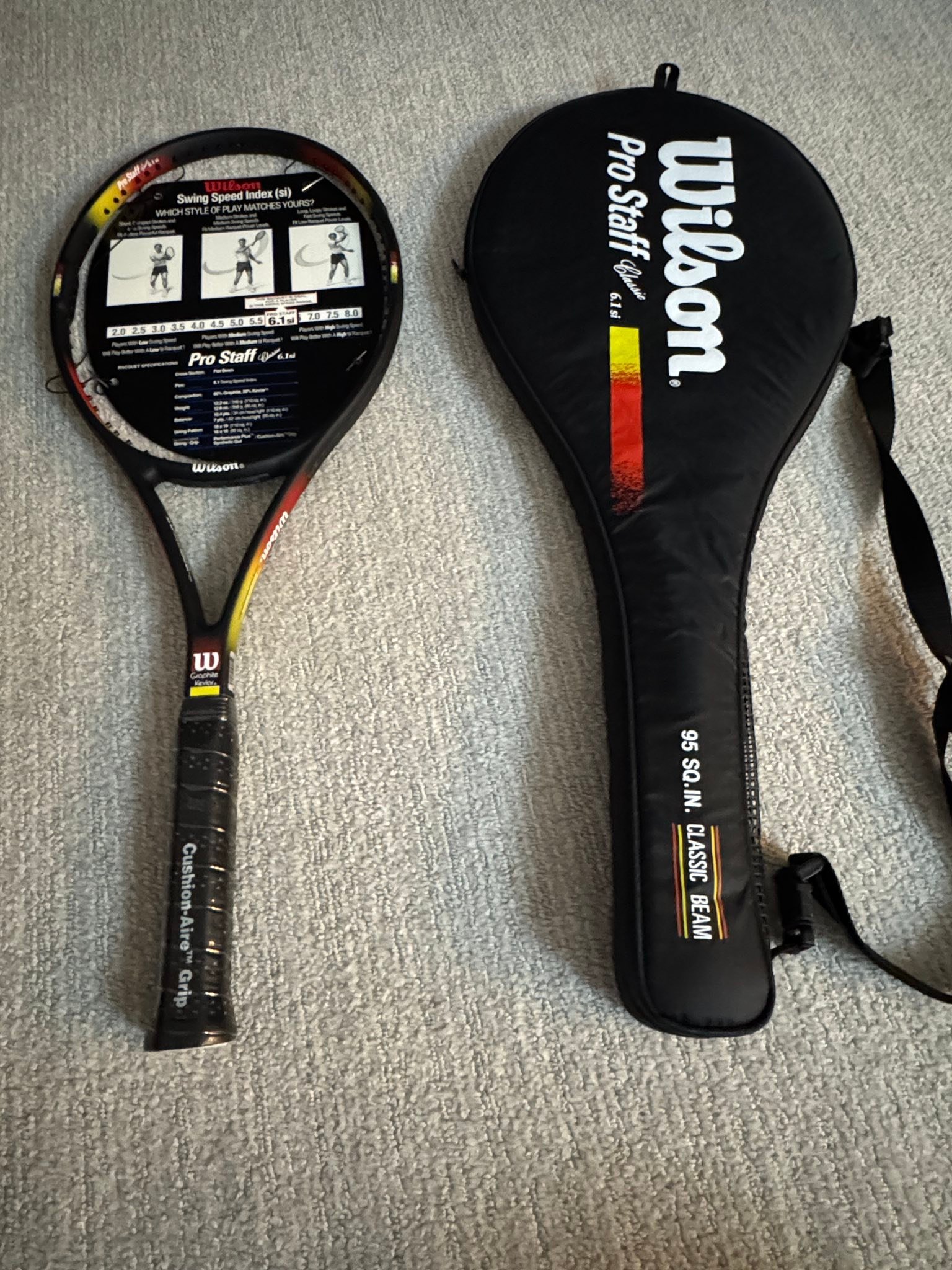 Wilson Pro Staff Classic 6.1 SI Midplus tennis racket for sale
