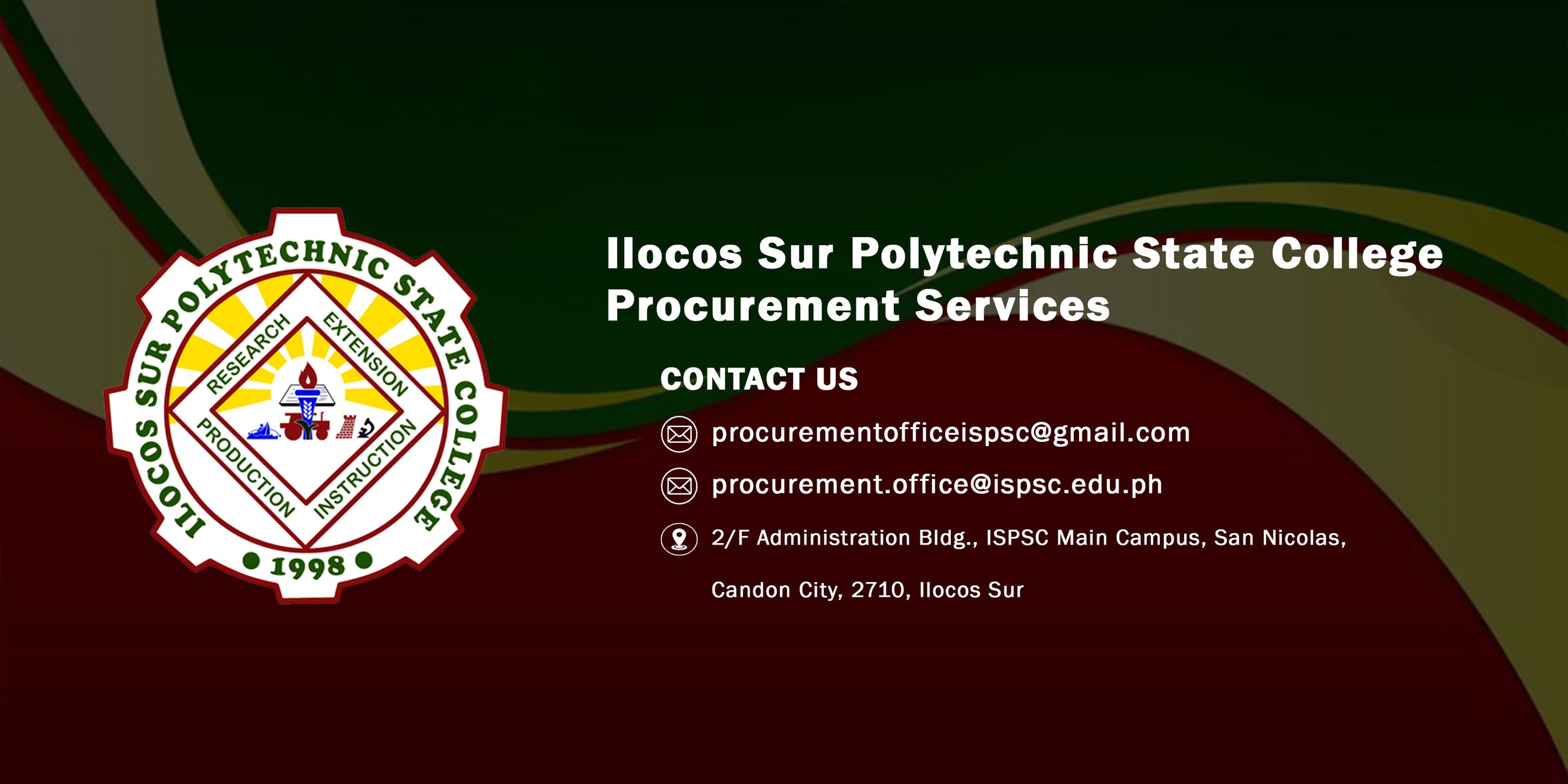 ISPSC Procurement Services | Candon