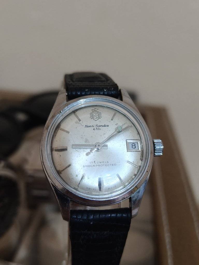 Montre Mécanique Vintage SANDOZ Skin Diver - Années 70 - Mouvement Suisse Manuel - Occasion