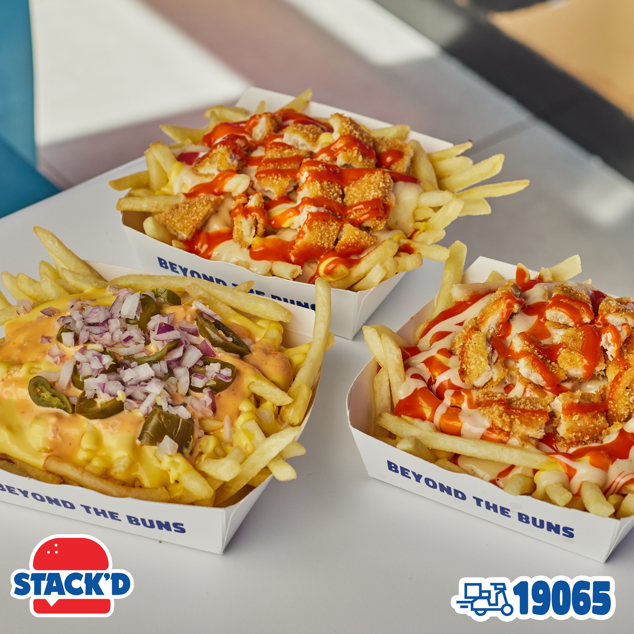 STACK'D - Crispy, cheesy and oh-so satisfying. Order now...