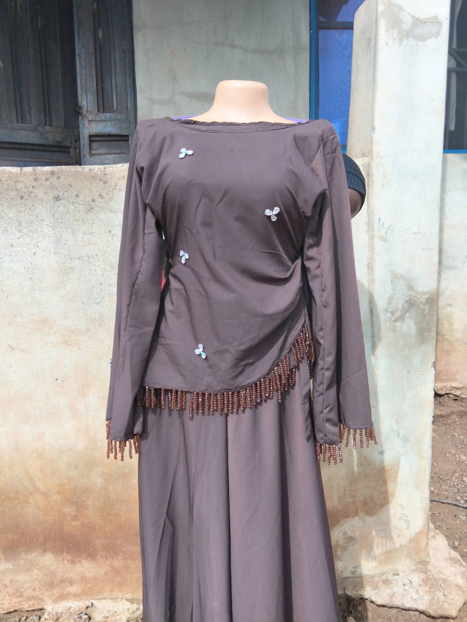 Introducing another beauty I made for a client. A top and a flare 