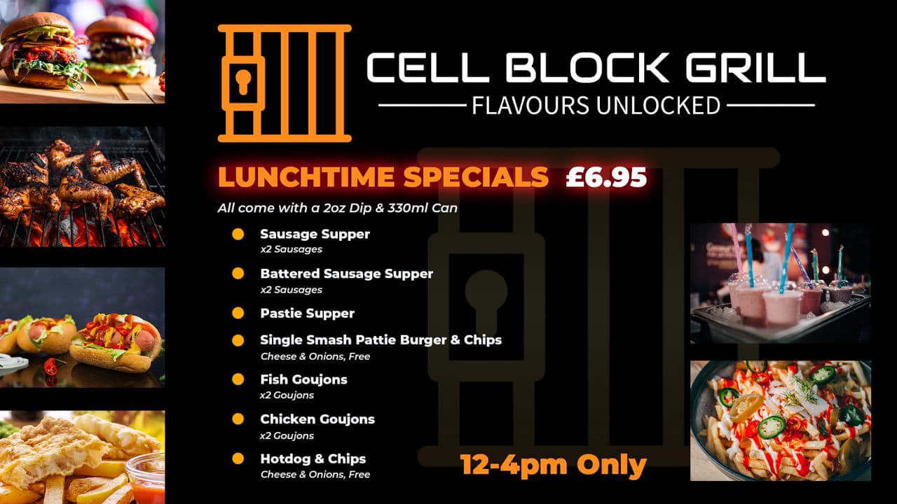 THE MENU 👇👇👇👇👇👇 - Cell Block Grill | Facebook