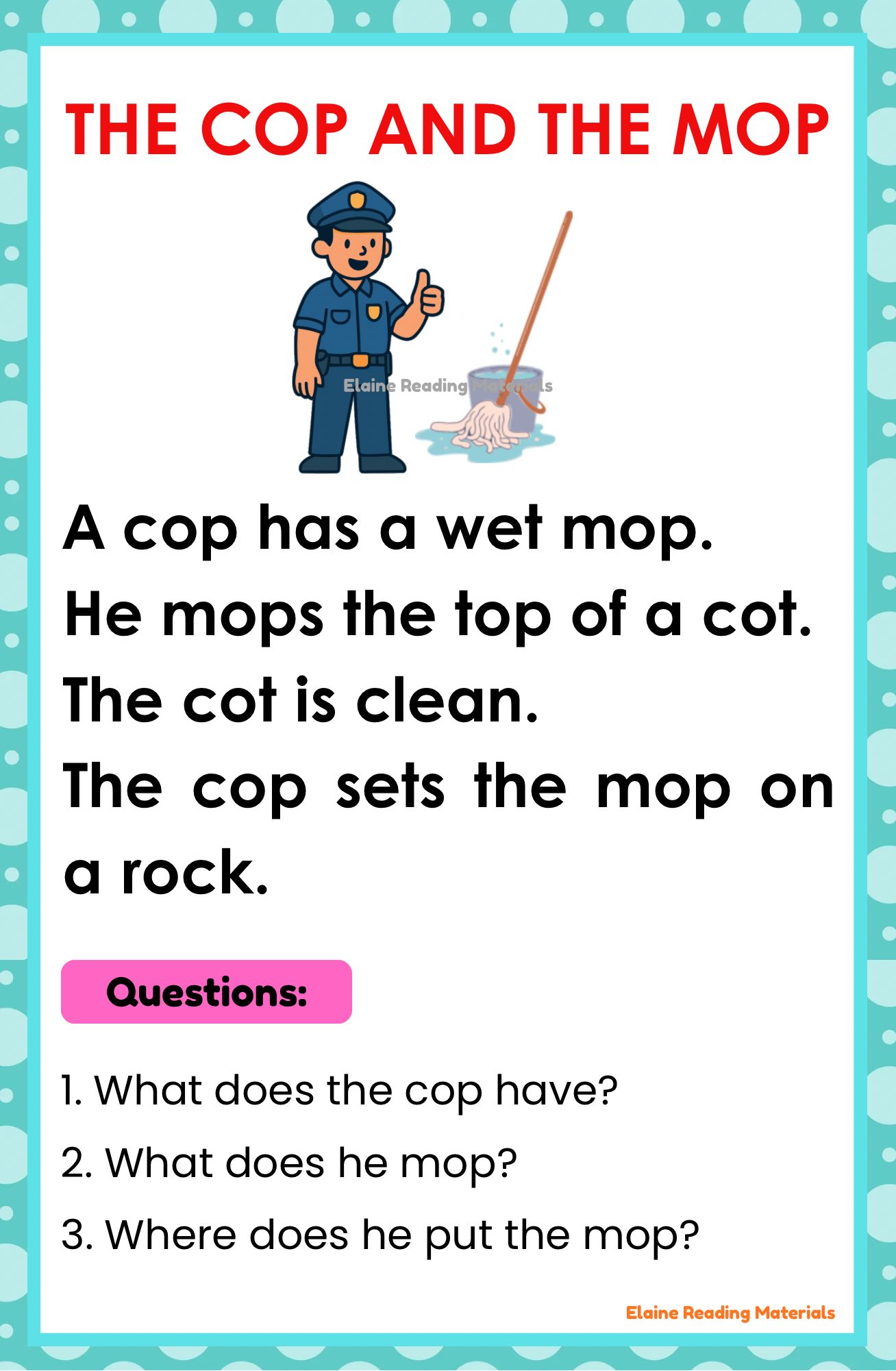 Elaine Reading Materials added... - Elaine Reading Materials