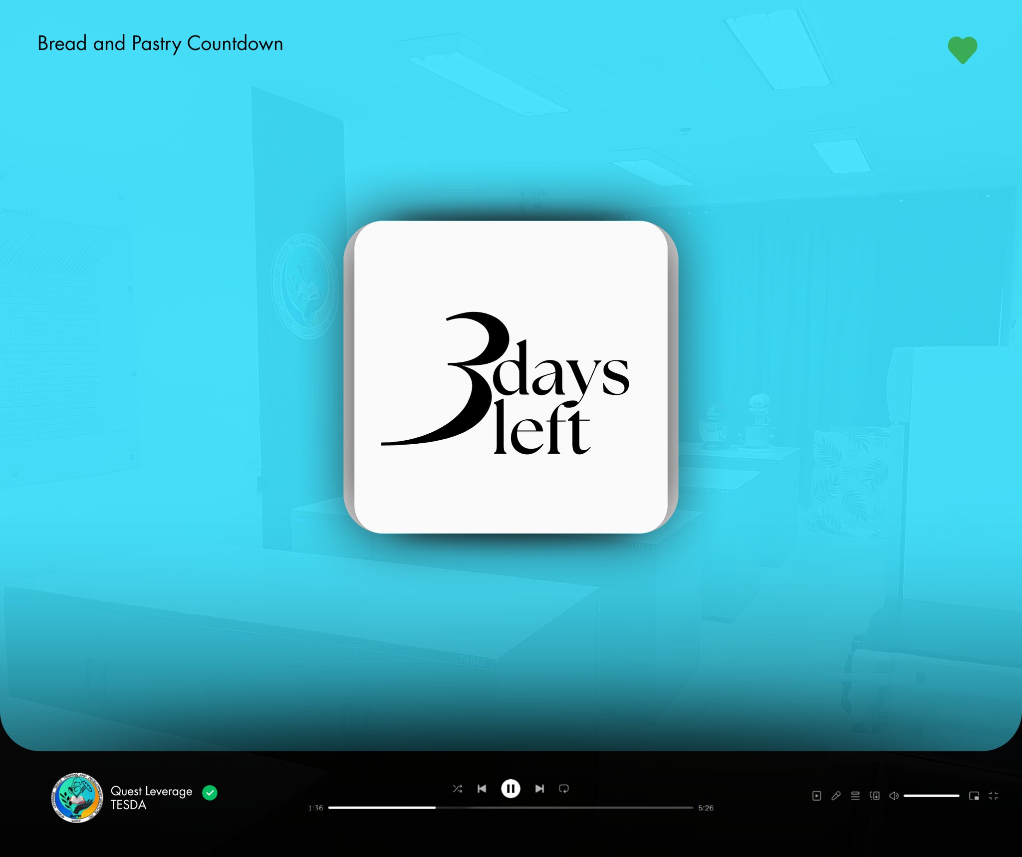 Quest Leverage - 🎧 Now Playing: “Countdown to Baking... | Facebook