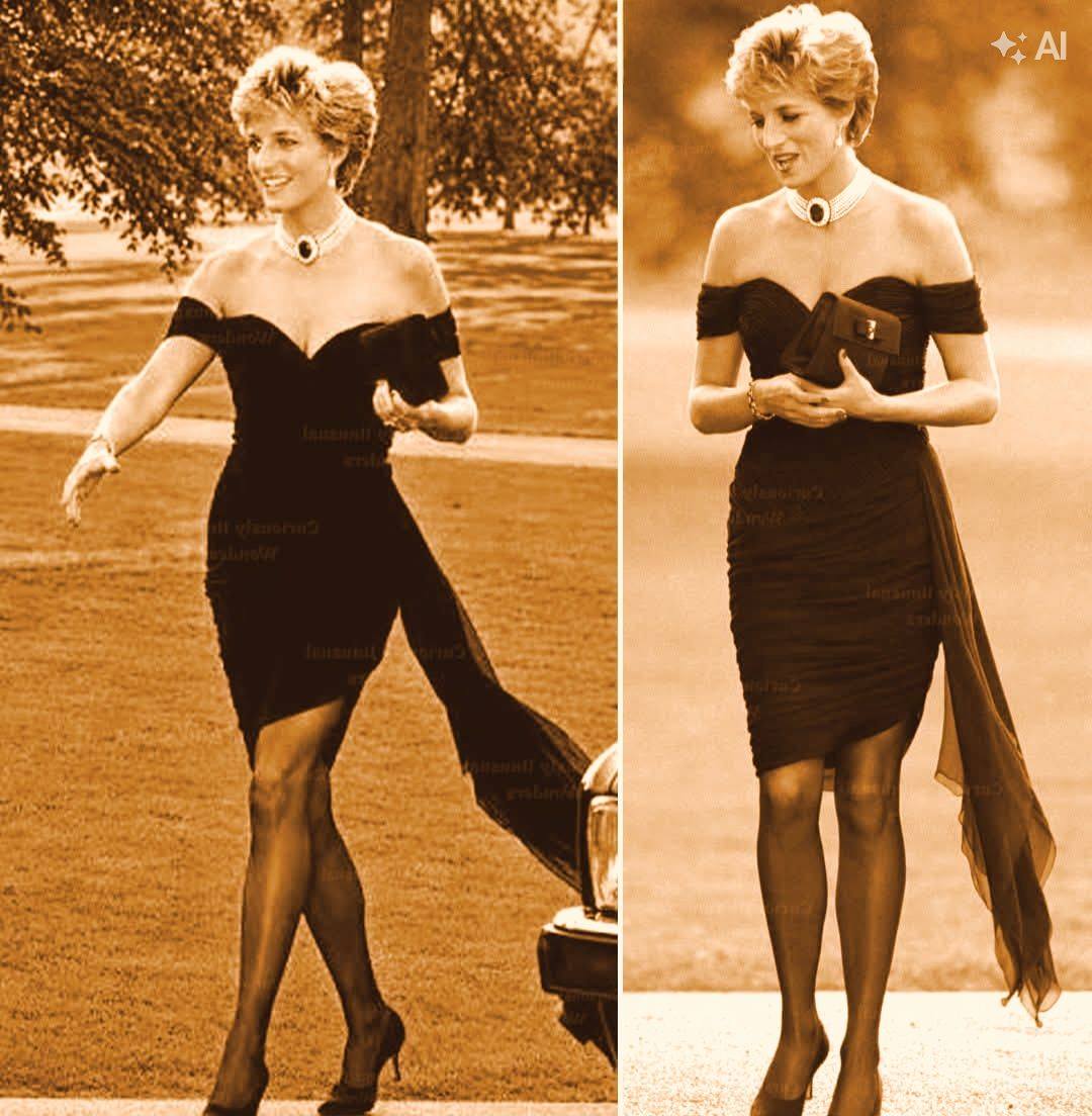 princess diana in a black dress Diana's iconic “Revenge Dress” is returning to auction, almost 30 years after it last changed hands. The legendary silk dress, designed by Greek-born designer Christina Stambolian, will be auctioned by Sleeveless V Neck White Ball Color:Ivory/Lilac