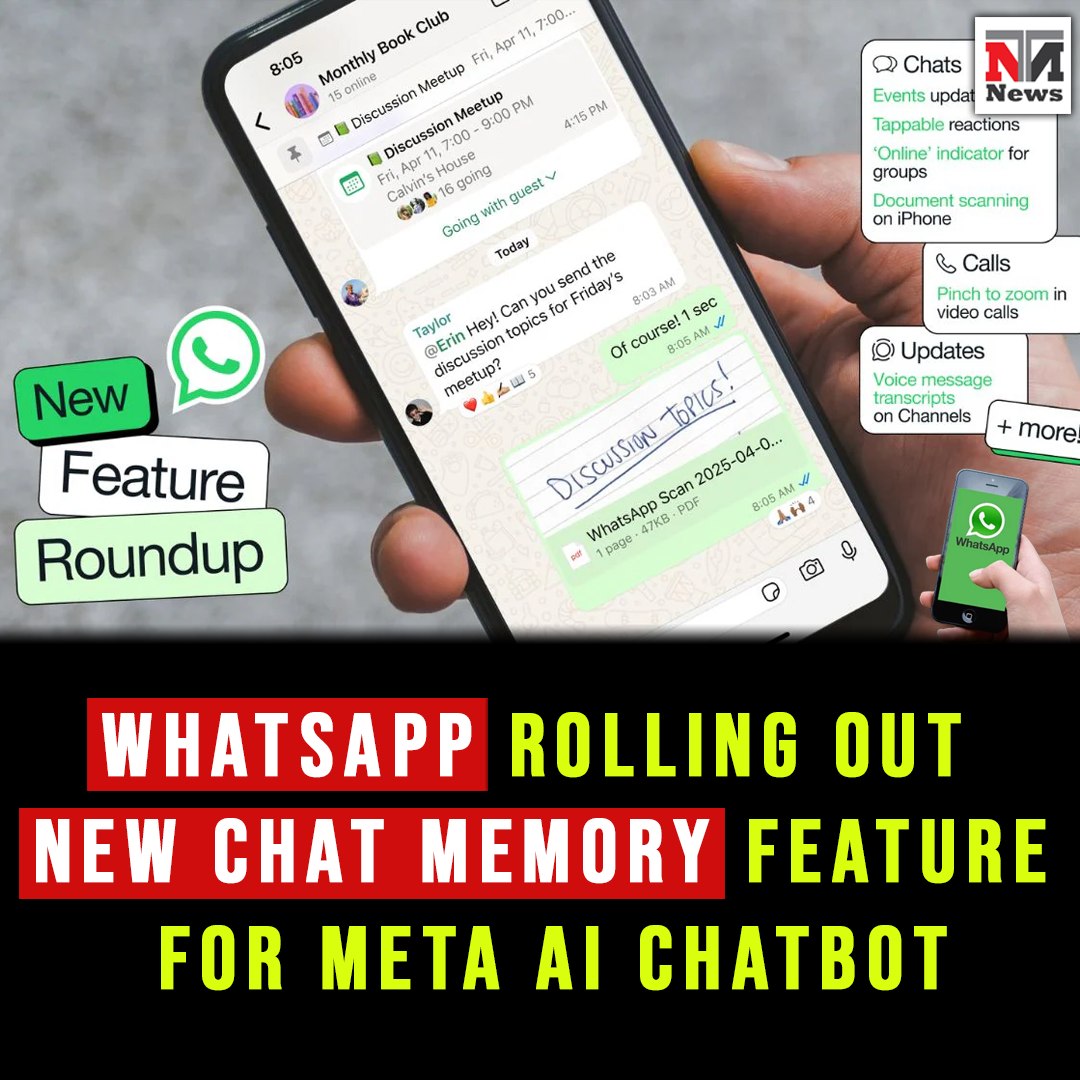 NTN - WhatsApp is rolling out a new chat memory feature for the Meta AI ...