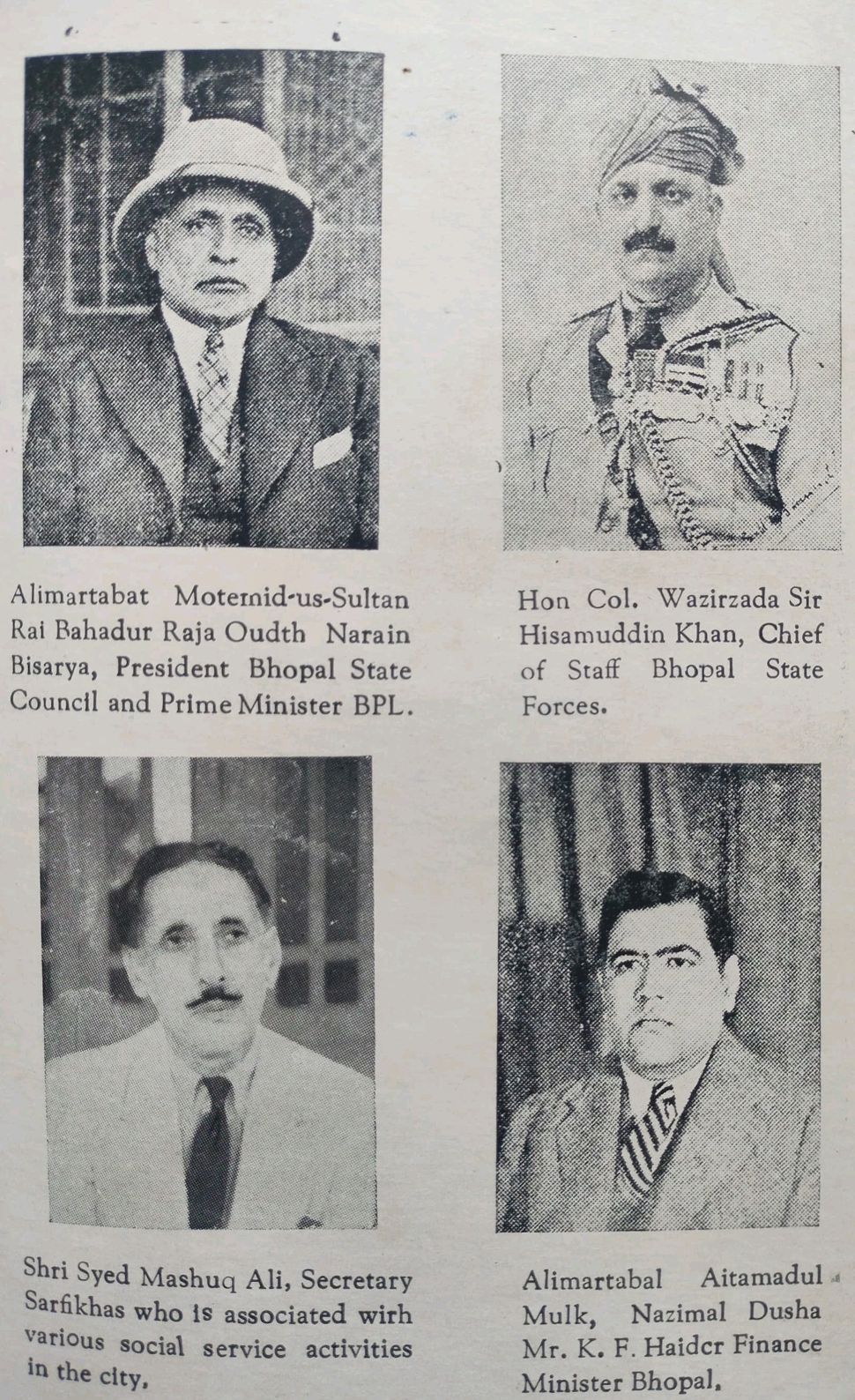 Save - Important Personalities of Bhopal 1) Raja Awadh Narayan Bisariya ...