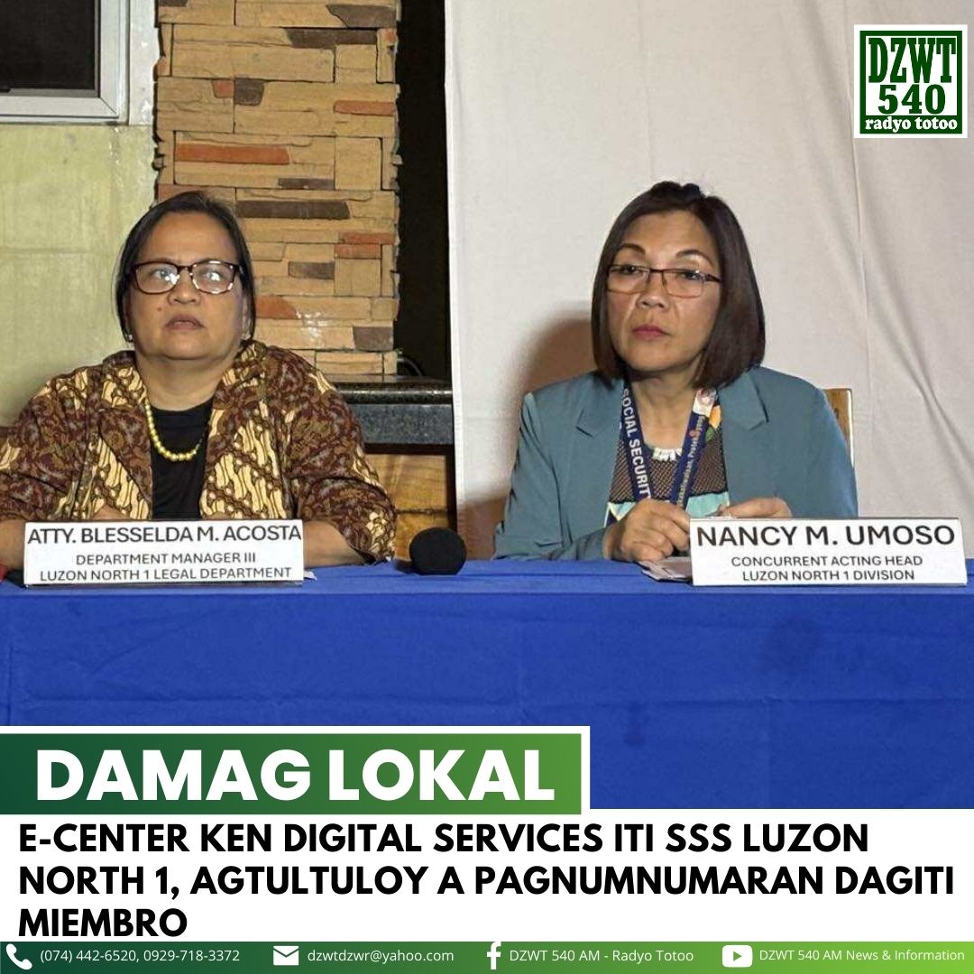 𝐄-𝐂𝐄𝐍𝐓𝐄𝐑 𝐊𝐄𝐍 𝐃𝐈𝐆𝐈𝐓𝐀𝐋... - DZWT 540 AM - News & Information | Facebook
