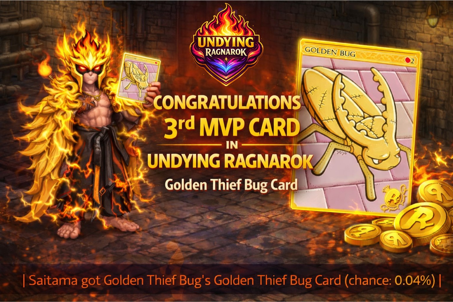 Undying - 🔥 ANOTHER LEGENDARY DROP! 🔥 The Golden Thief Bug Card has ...