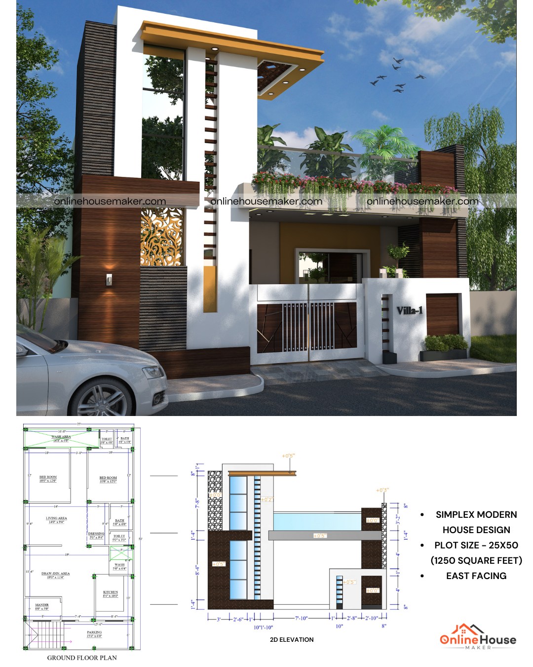 🏡 Simplex Modern House Design 🏡 📏... - Online House Maker | Facebook