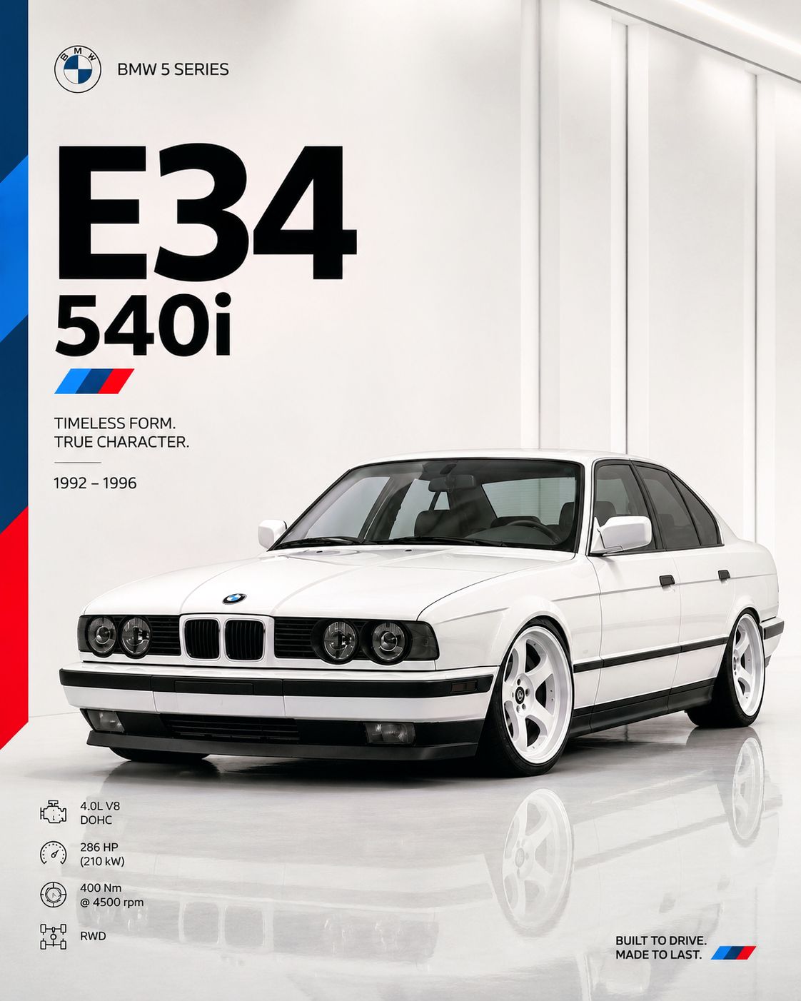 BMW E34 540i: A classic luxury sedan with refined performance