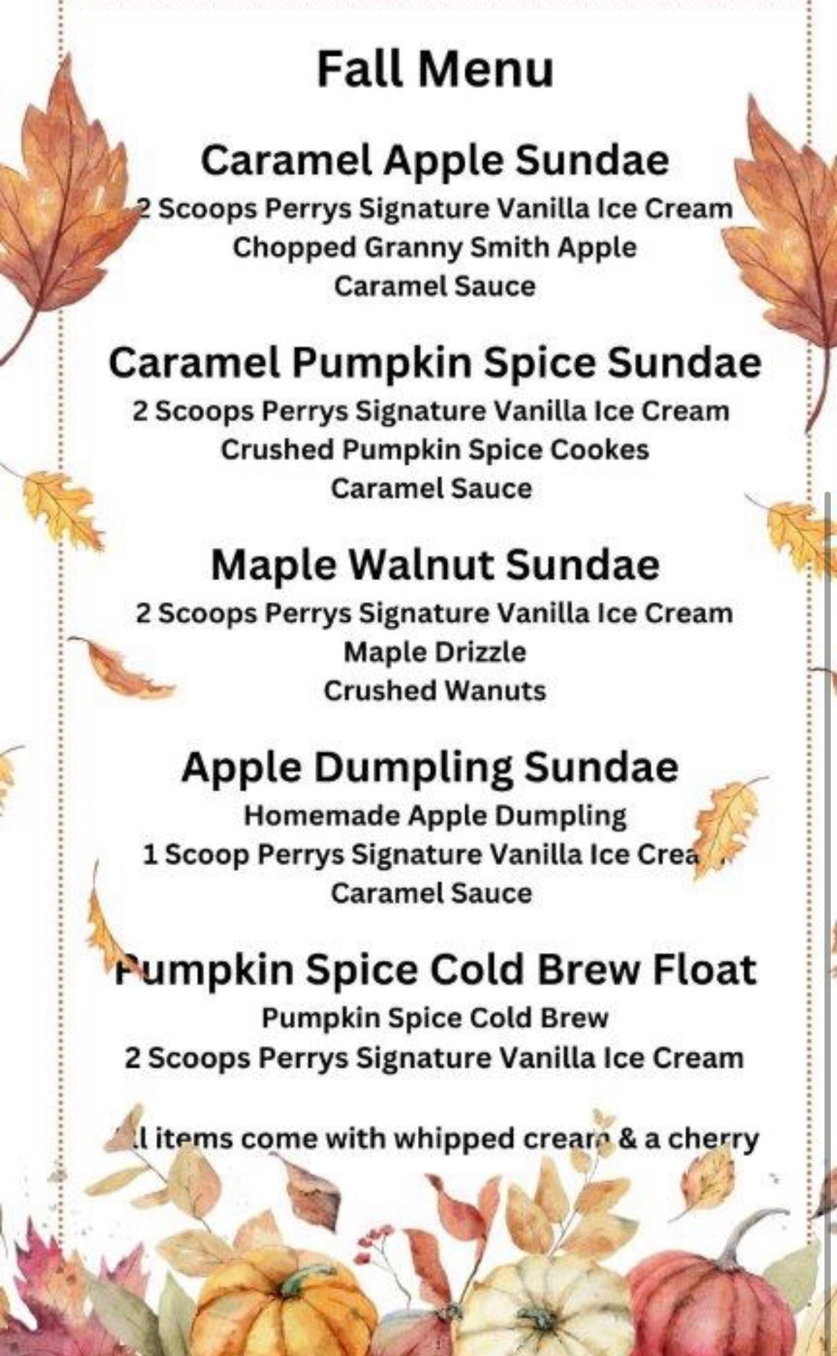 Today's 82* autumn weather is truly... - I Scream Ice Cream | Facebook