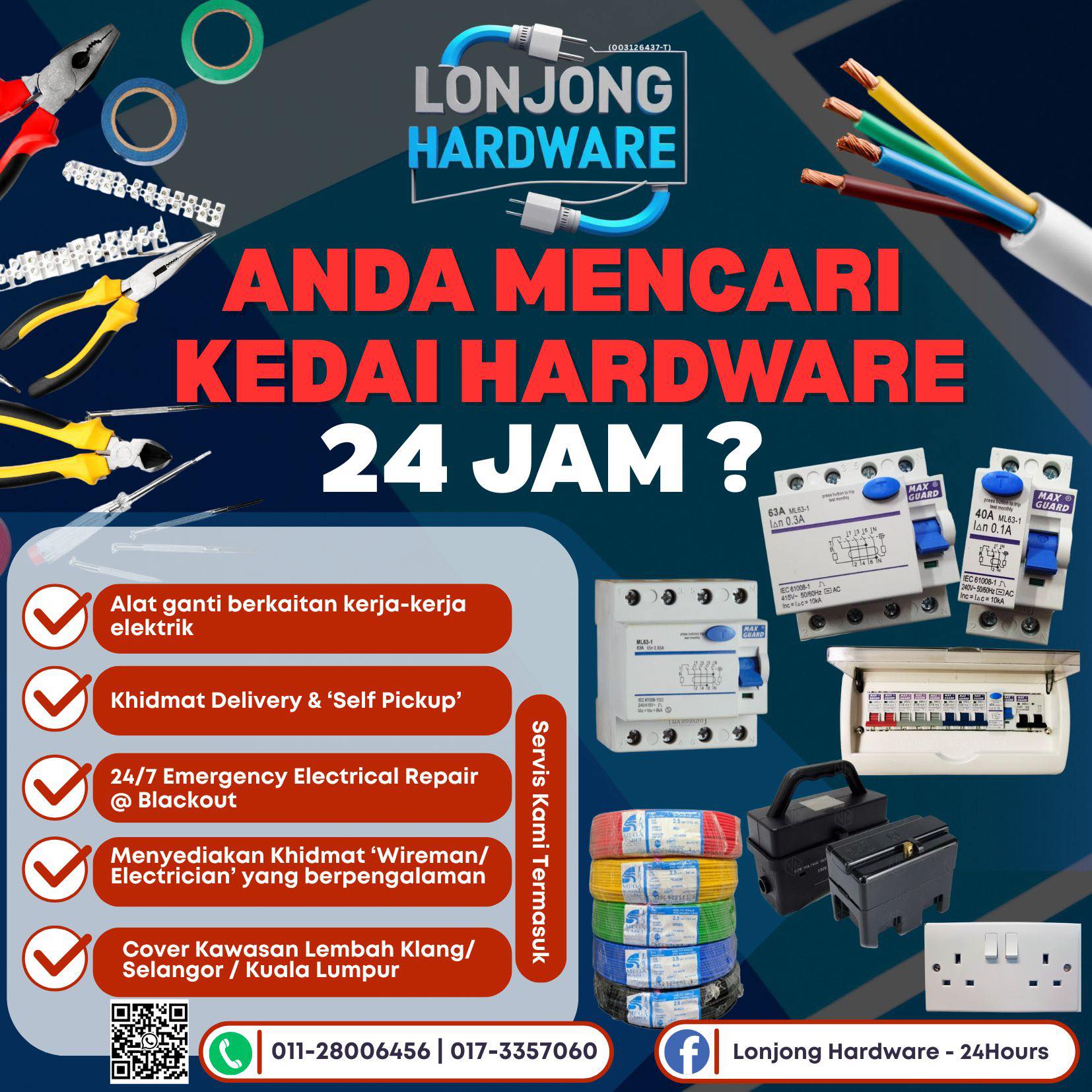 Lonjong Hardware -24Hours | Kuala Lumpur