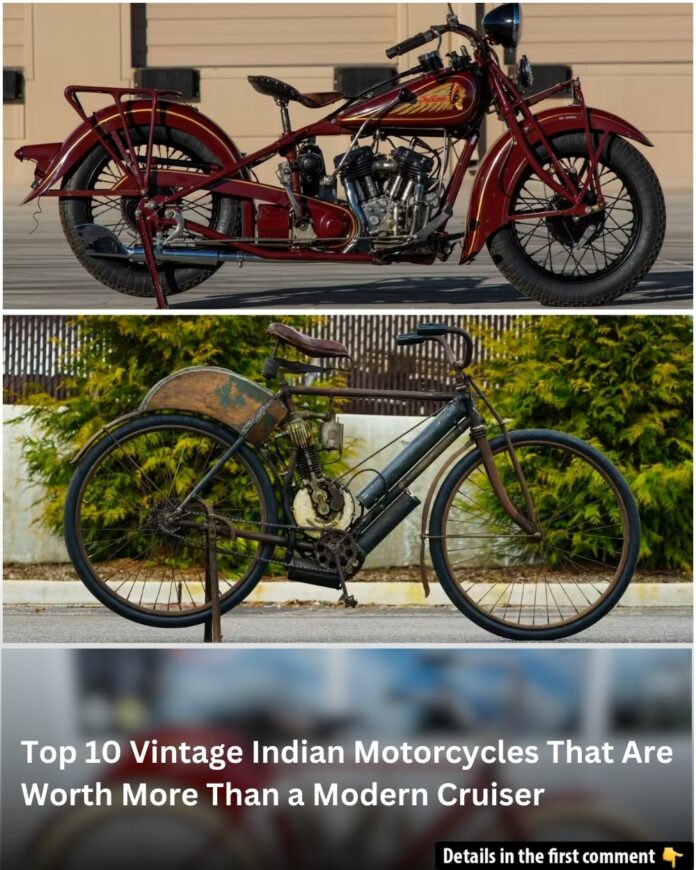 Although this Indian motorcycle is rare, its failure to sell at