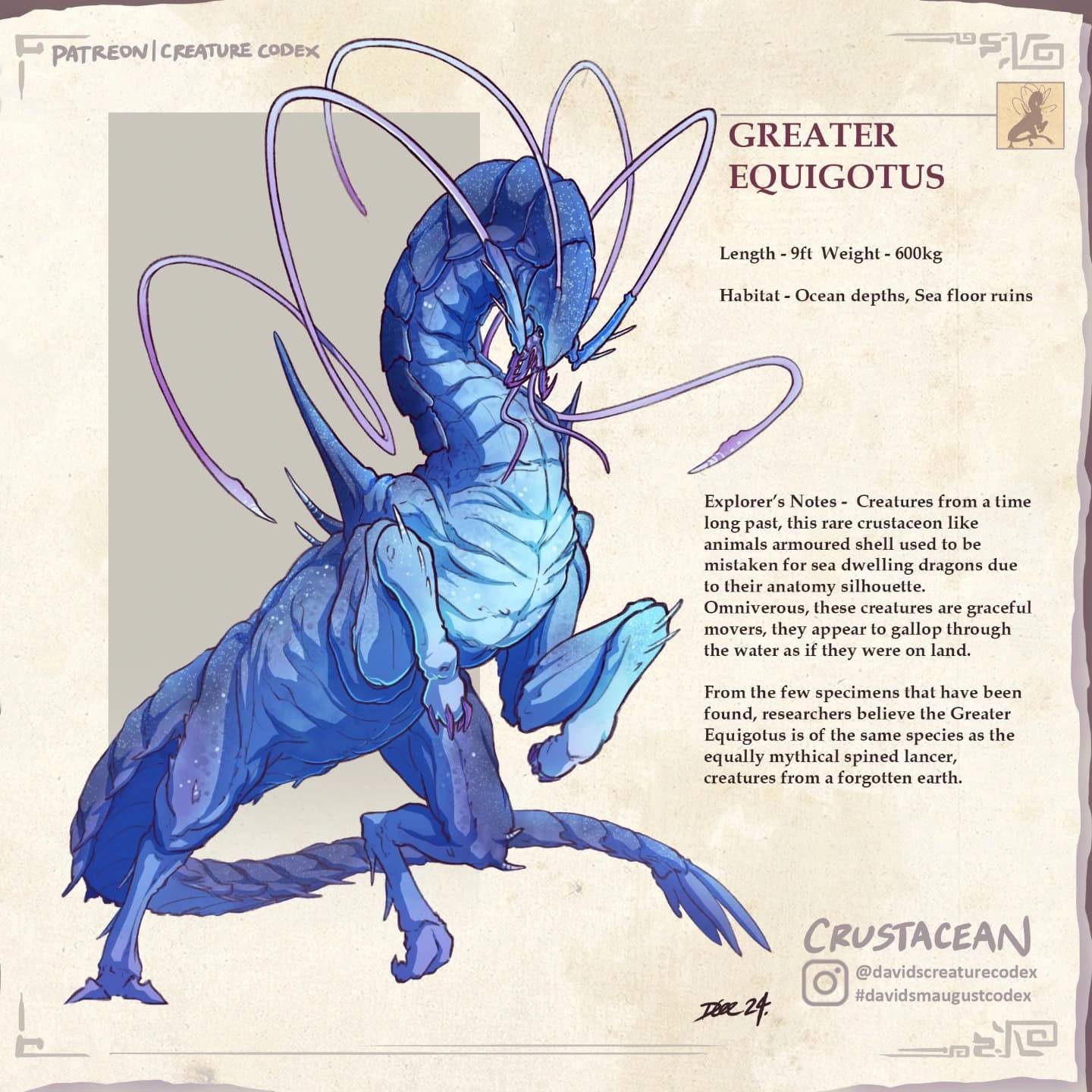 Nebulose - 🎨 Bestiary Artist: davidscreaturecodex (IG) | Facebook