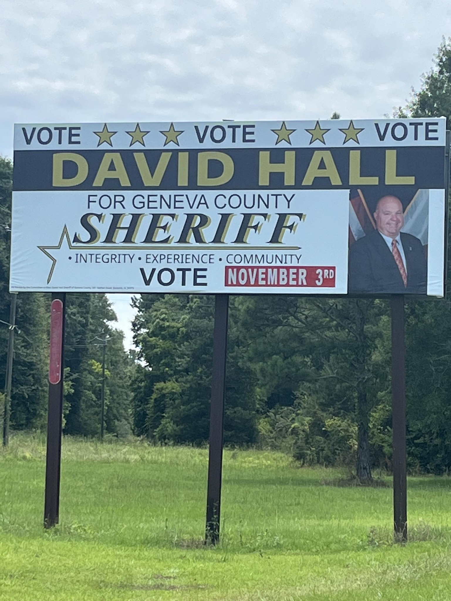 Vote David Hall for Sheriff of Geneva County | Slocomb AL