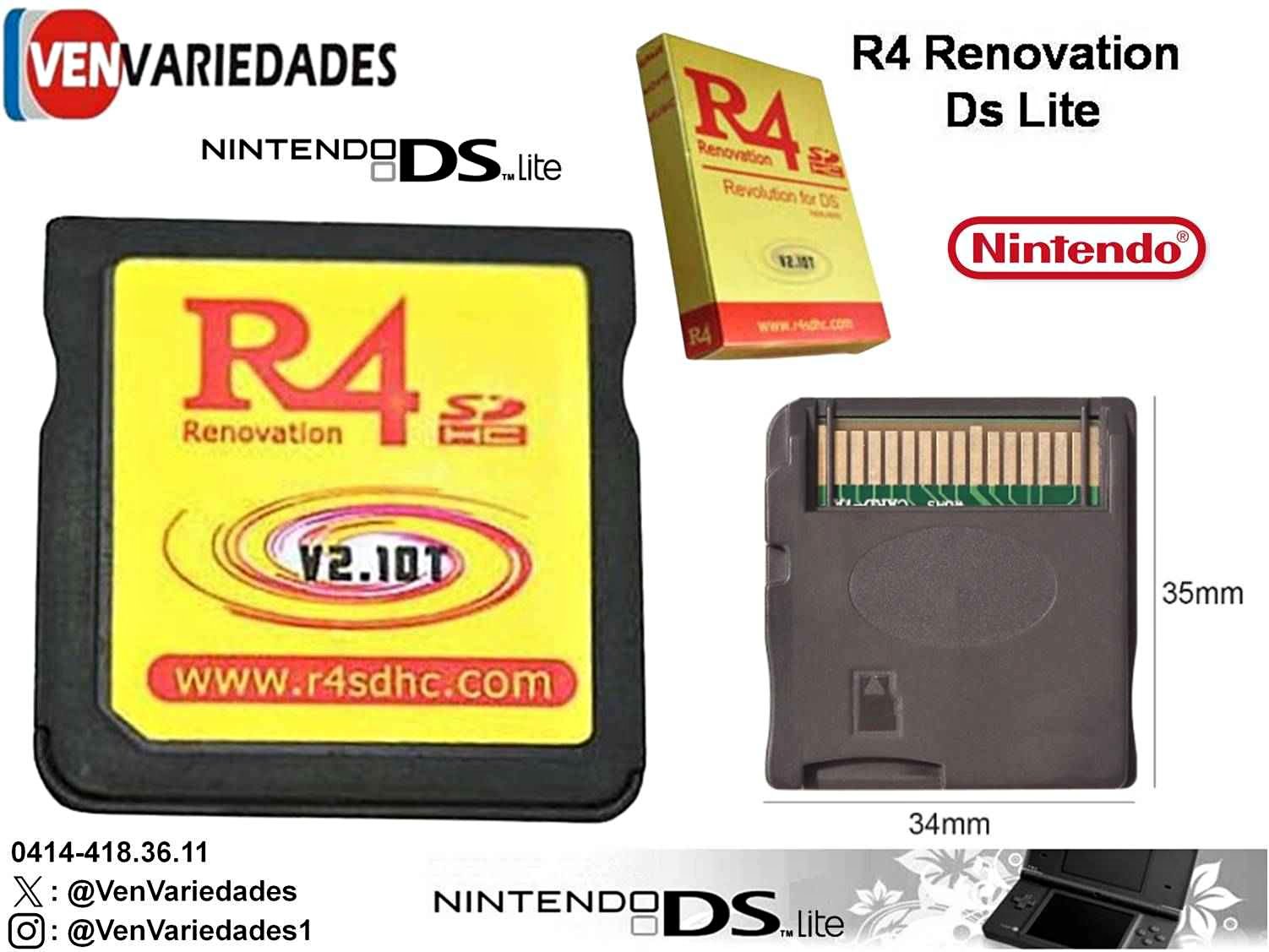 Adaptador R4 Renovation para Nintendo Ds y DsLite - Power Adapters ...
