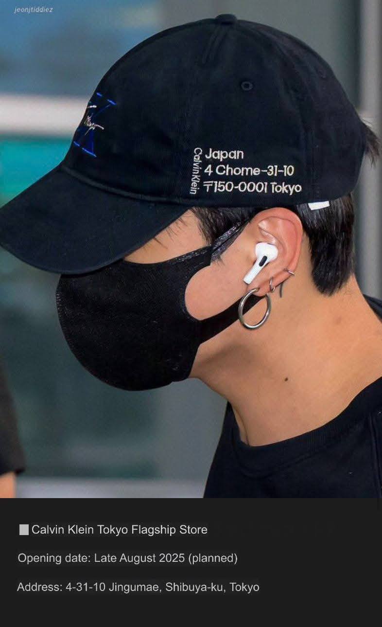 New] Calvin Klein releases a limited edition cap worn by Jungkook