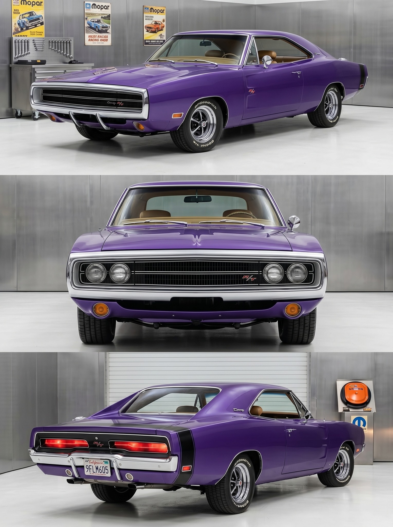 1970 Dodge Challenger R/T 440 Six Pack in FC7 Plum Crazy