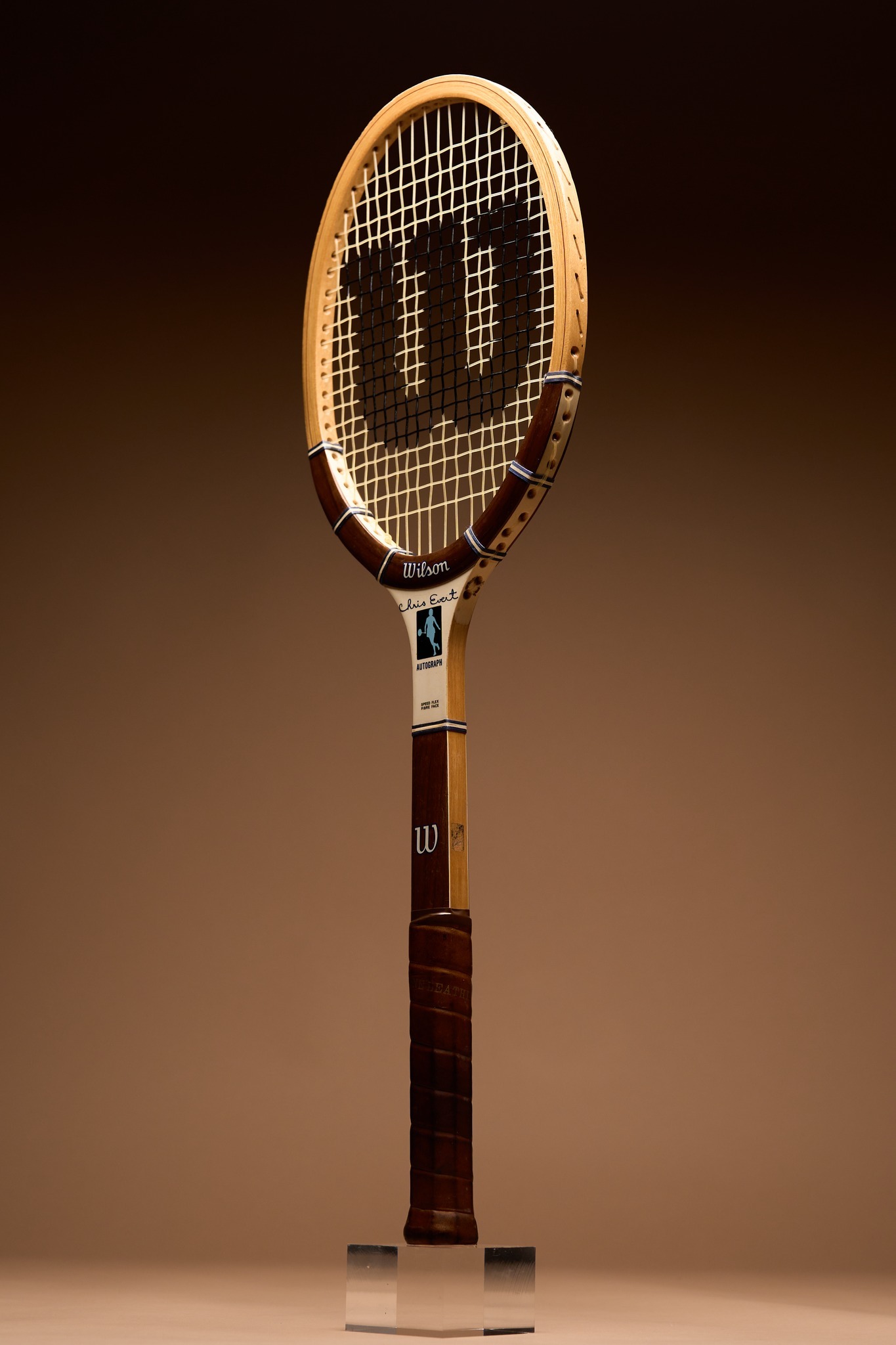 Chris Evert's Wilson autograph tennis racket