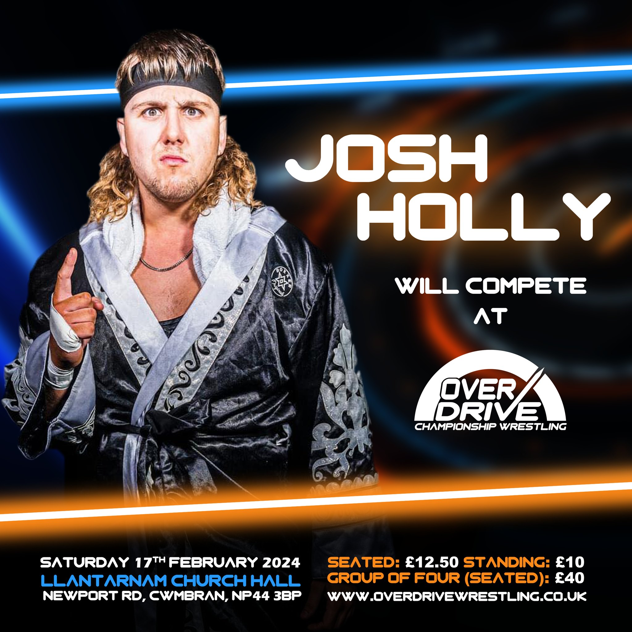Overdrive - JOSH HOLLY will be in action at Overdrive Championship ...