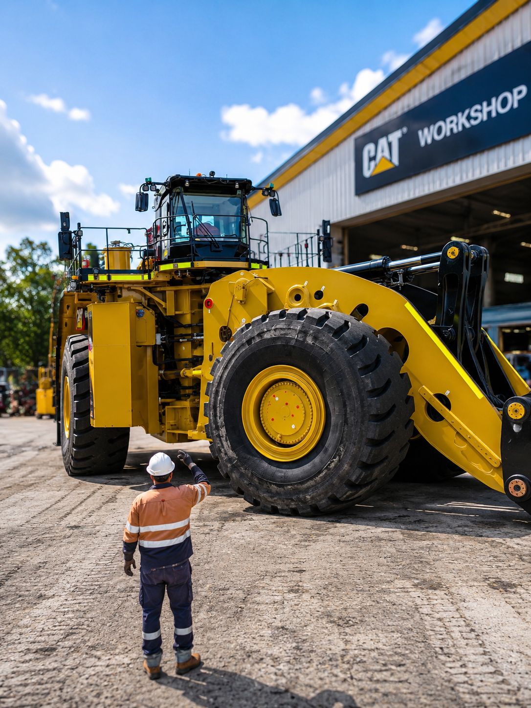 Operating the CAT 994K wheel loader is a confident and empowering