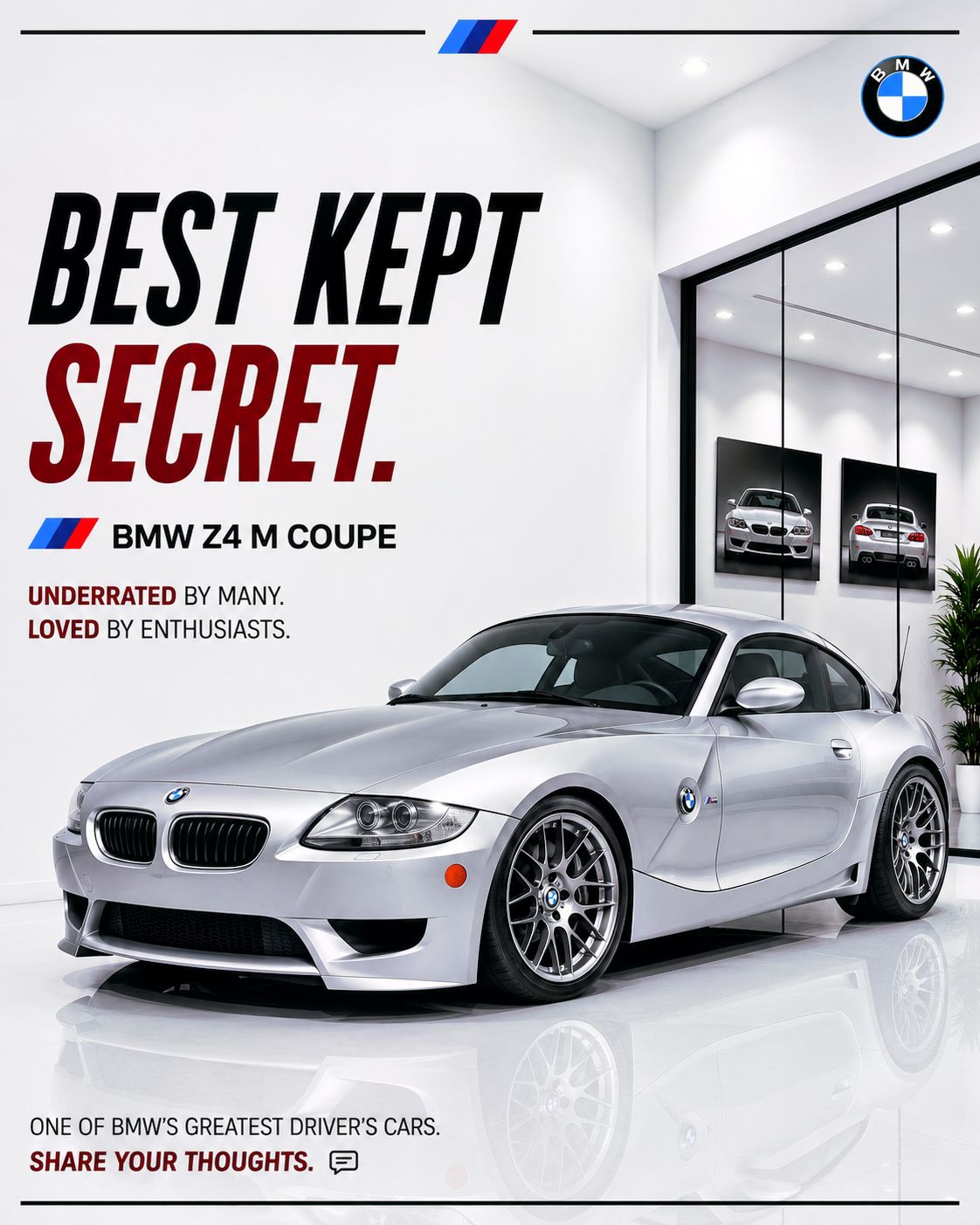 Putting the yaaaay in “coupéééé”! (It's the BMW Z4 M Coupé and the