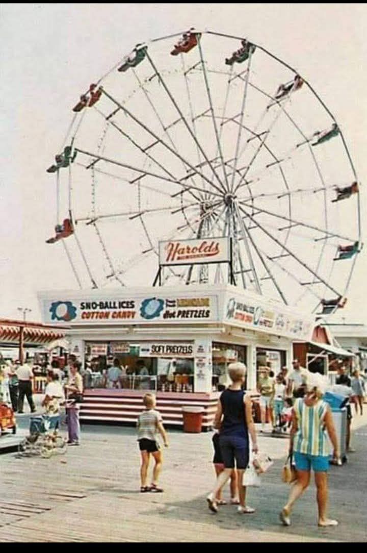Summer 1965 at Seaside Park NJ boardwalk