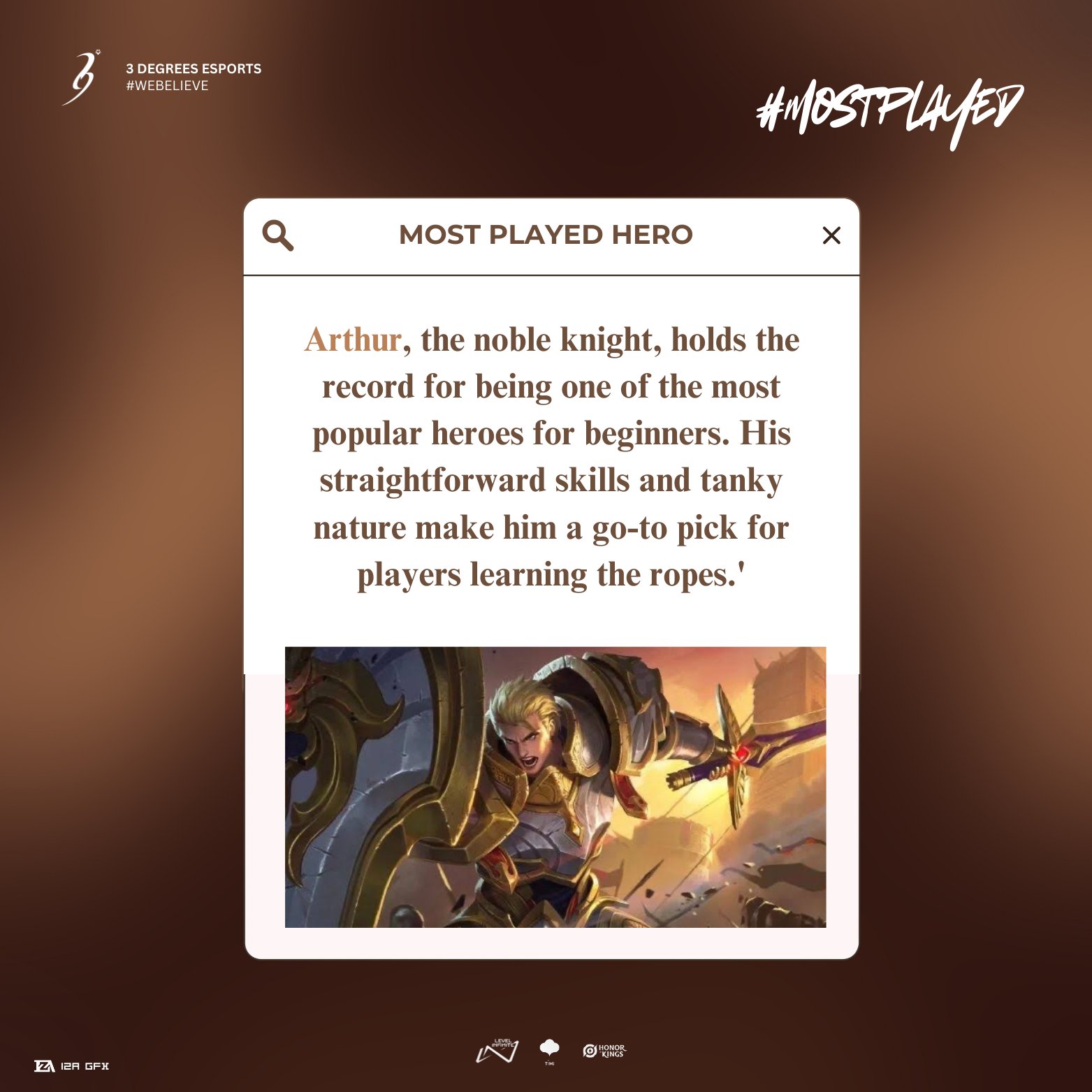 3 Degrees - 🛡️ Arthur: The Ultimate Starter Hero! 🛡️ New to Honor of ...