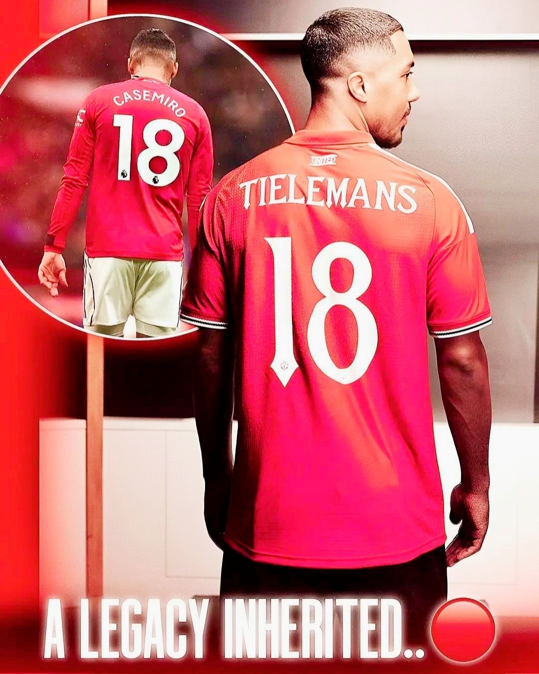 Who inherited Paul Scholes' #18 shirt at Manchester United?