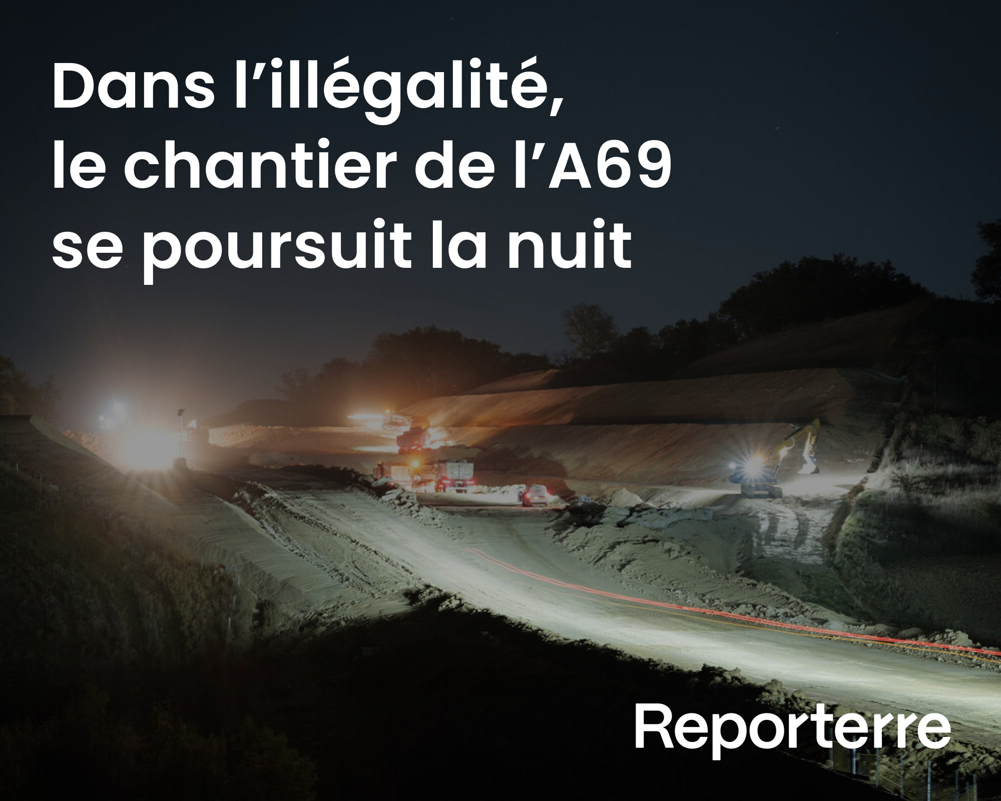 Reporterre, - Depuis fin août, le bruyant chantier de l’autoroute A69 ...