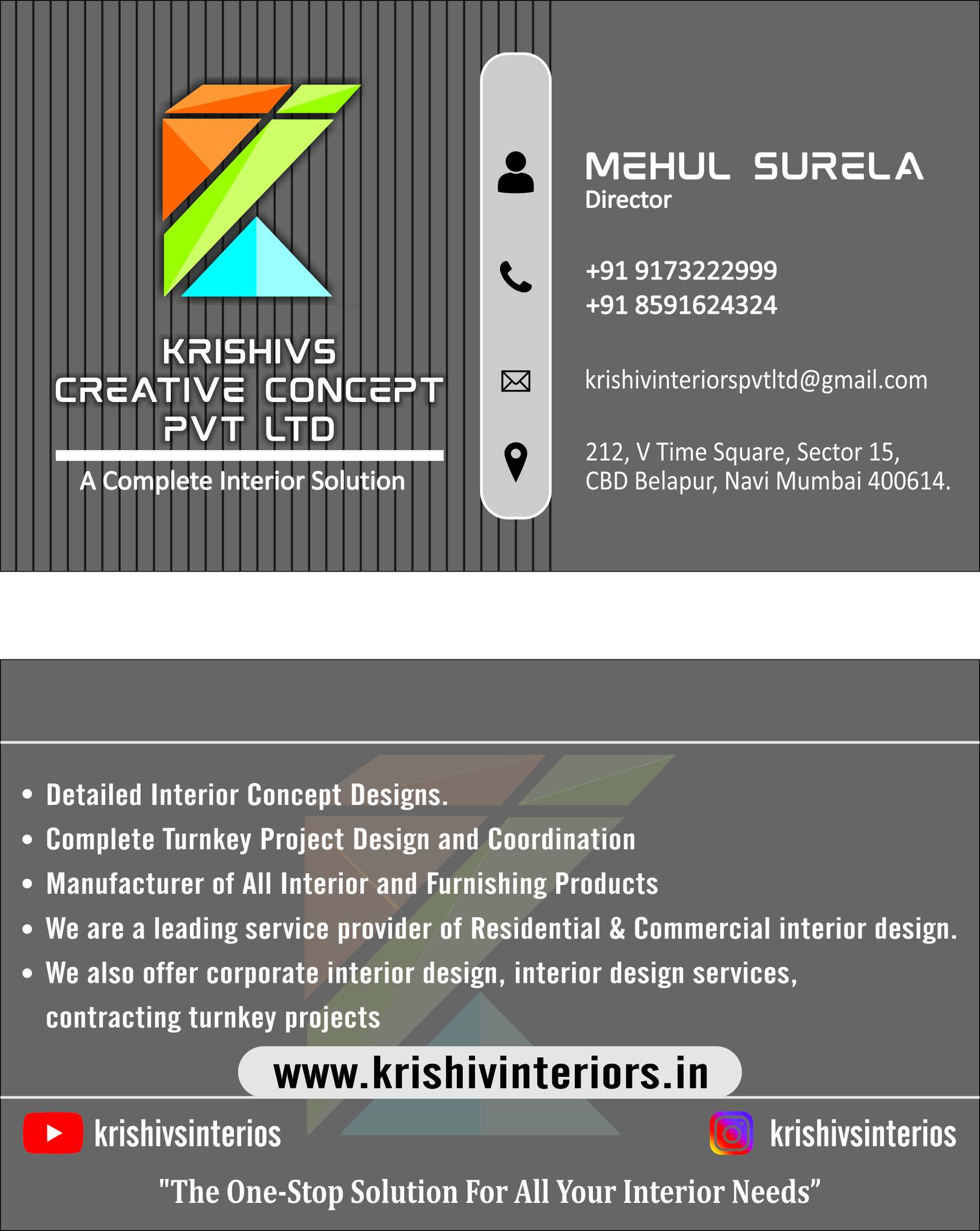 Krishiv Interiors Pvt Ltd. | Navi Mumbai (New Mumbai)