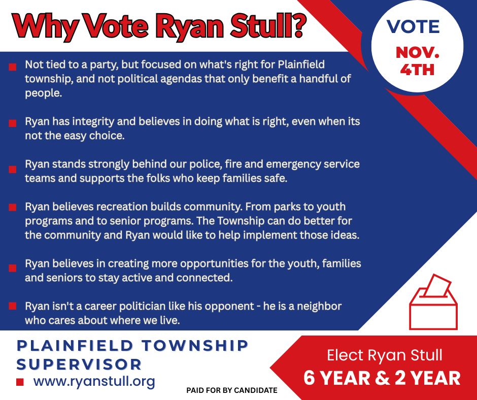 Today is the day! Thank you to... - Ryan Stull for Supervisor | Facebook