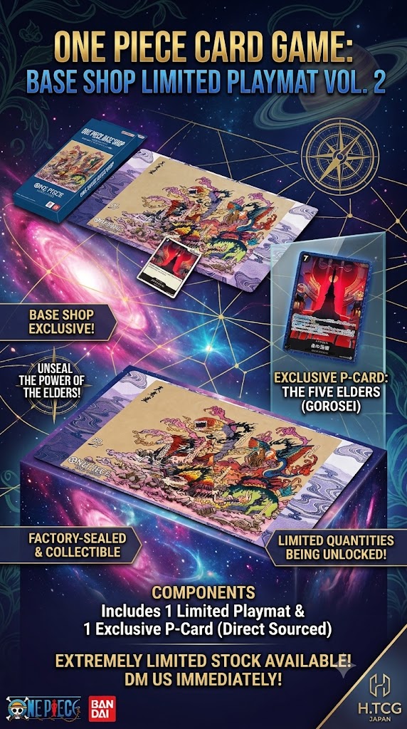 Unseal a Legacy: The One Piece Card Game Gorosei Playmat Vol. 2! H 