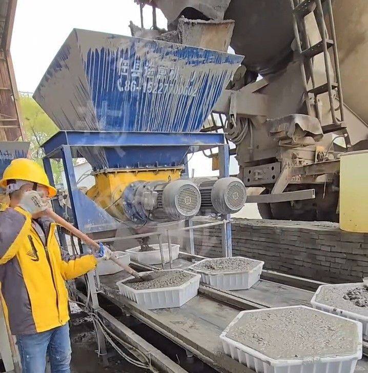 Lehe precast component production line demolding and palletizing ...