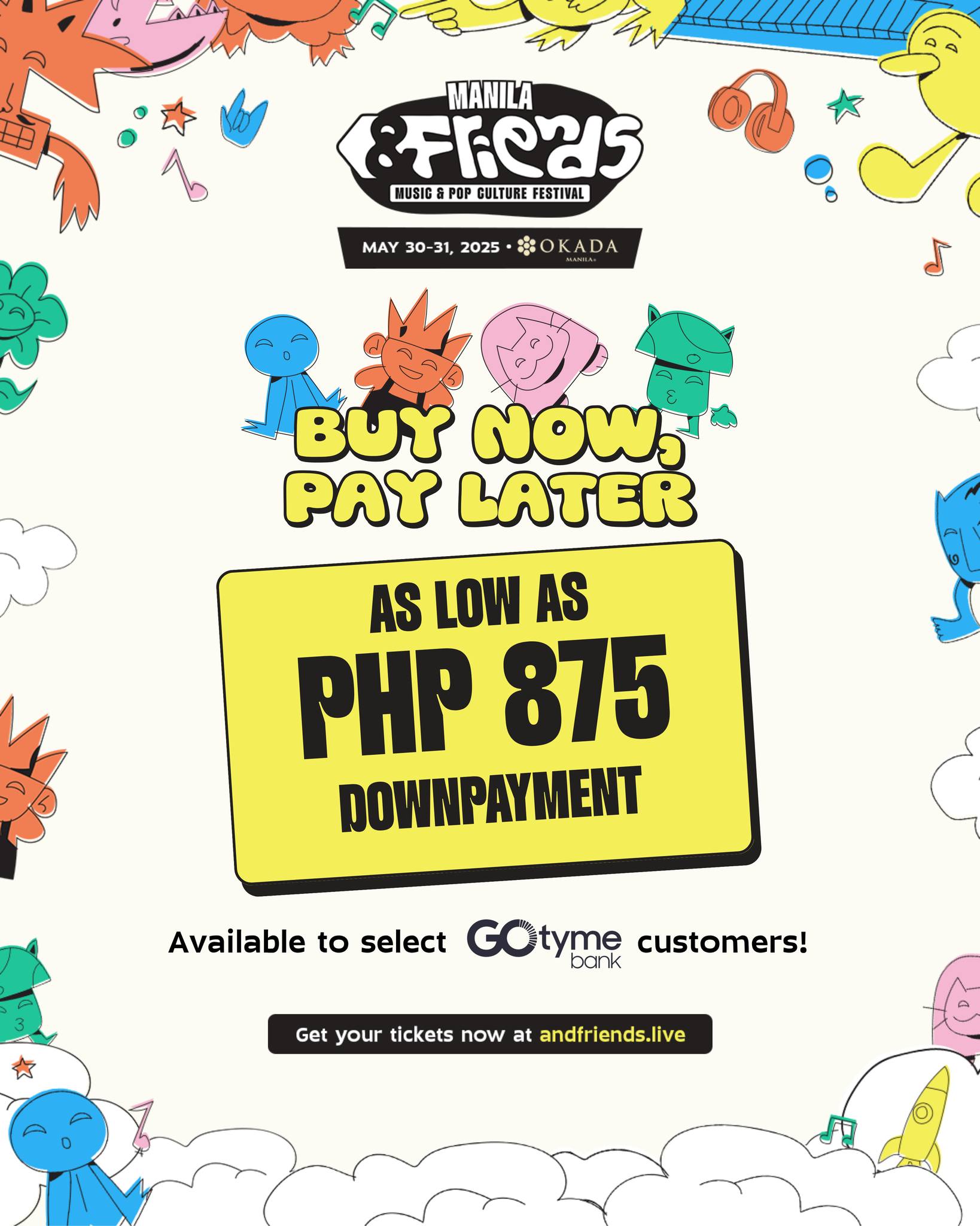 AndFriends - Rave Now, Pay Later 💸 We’ve partnered up with GoTyme Bank ...