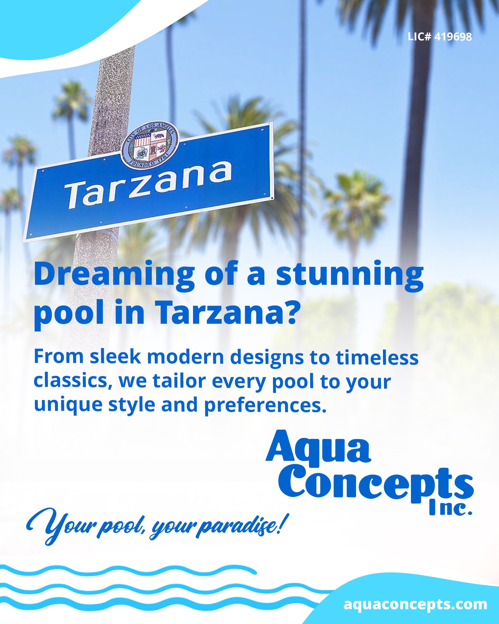 Aqua Concepts - Pool Construction in Tarzana Califronia...