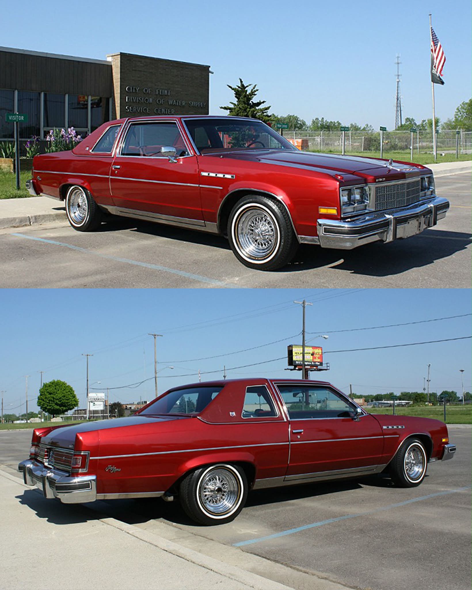 Candy apple red sports car, what year?