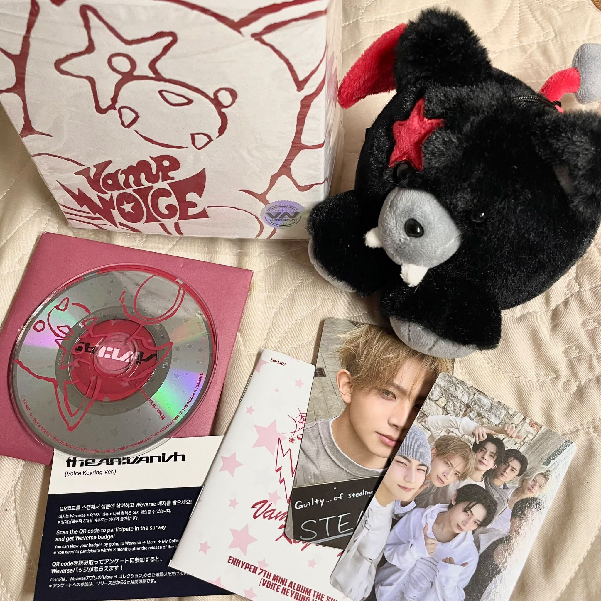 ENHYPEN Heeseung TSV Voice Keyring and Album 'Vanish' for Sale