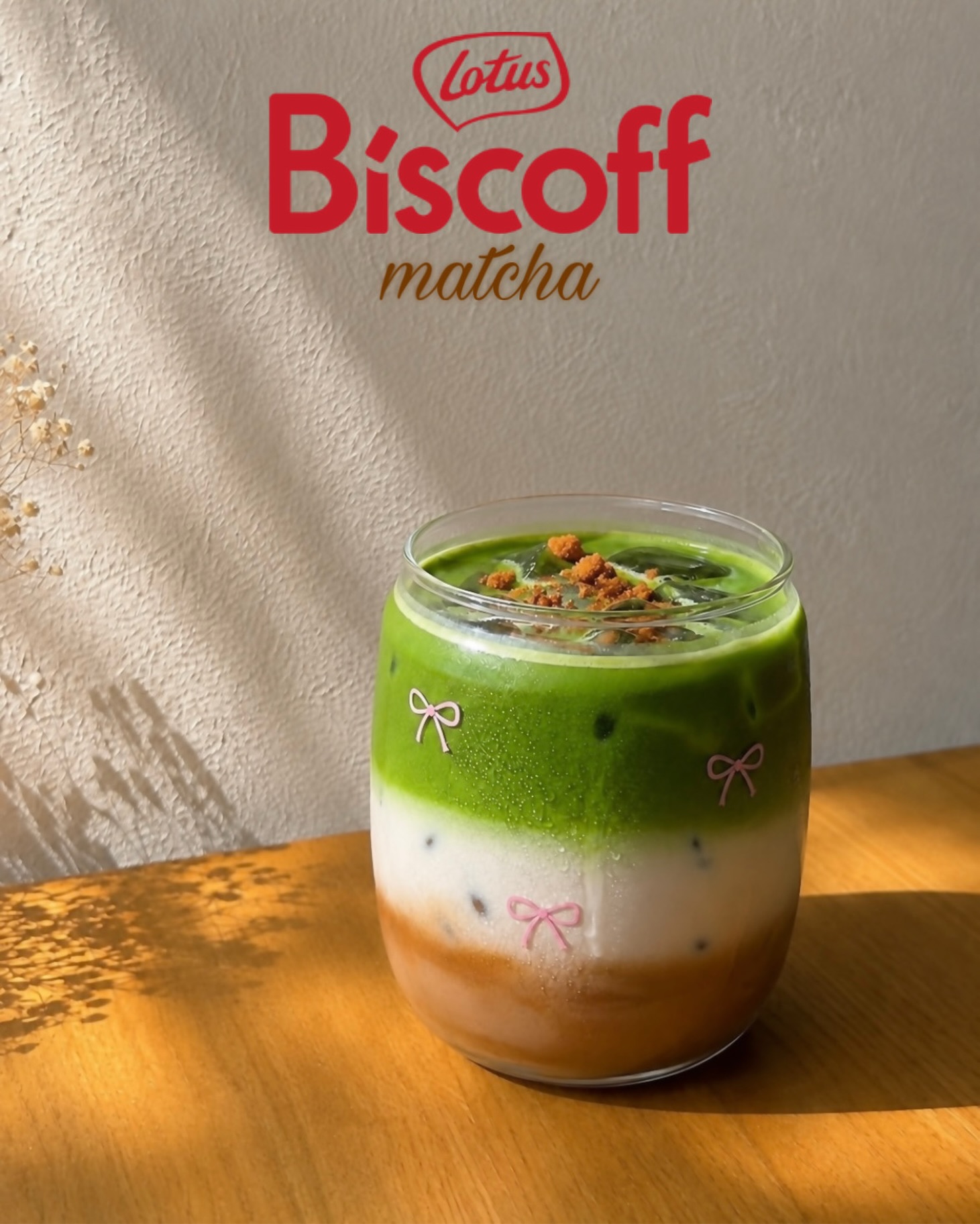 Matcha - Our Biscoff Matcha Latte is made with Lotus Biscoff