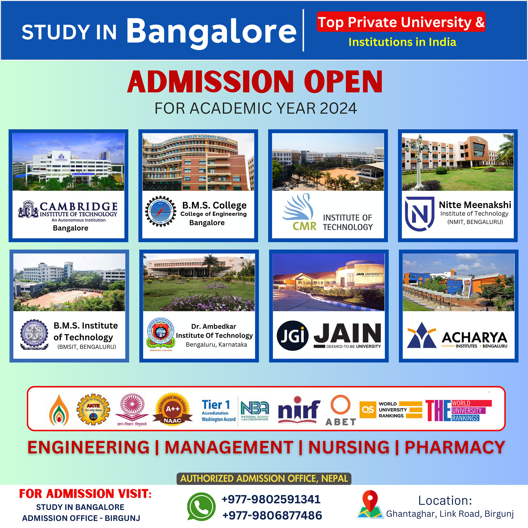 Study - 🇮🇳Study in Bangalore,IT CAPITAL of India Registration Link ...
