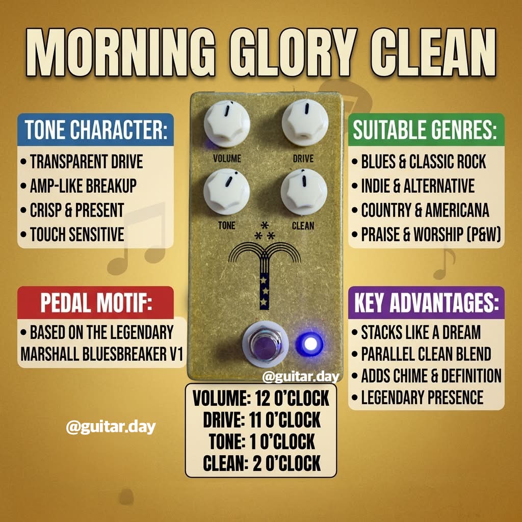 JHS Pedals introduces Morning Glory Clean