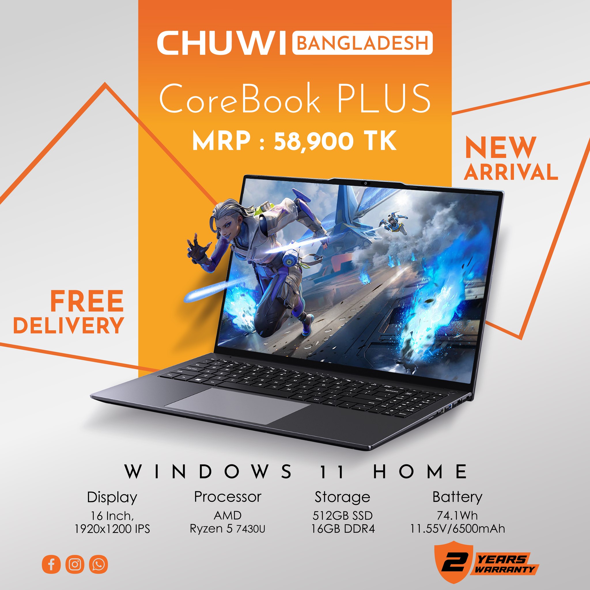 Introducing the all-new CHUWI CoreBook X 7430U — a perfect blend 