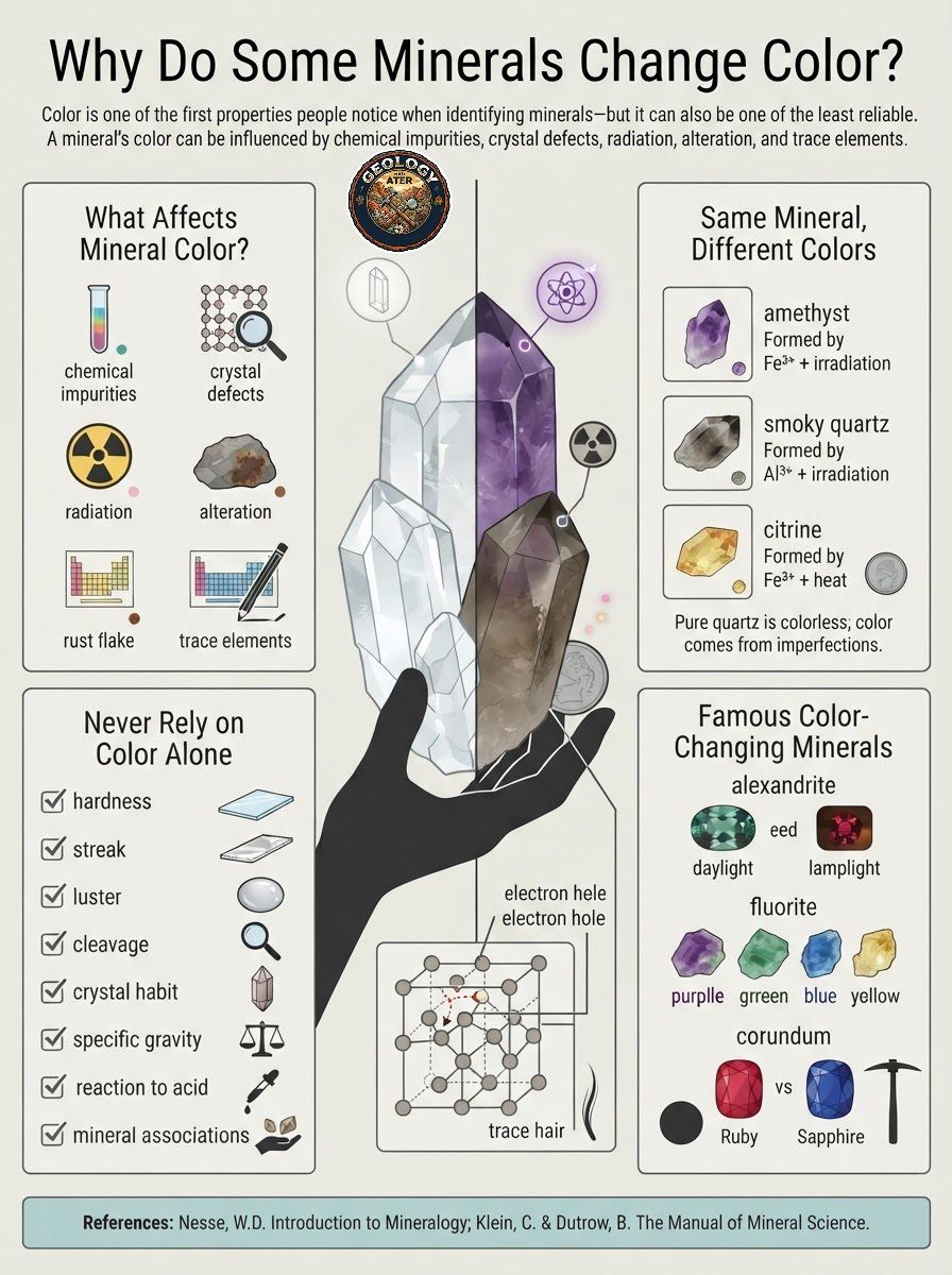 Is there a color chart for identifying minerals?